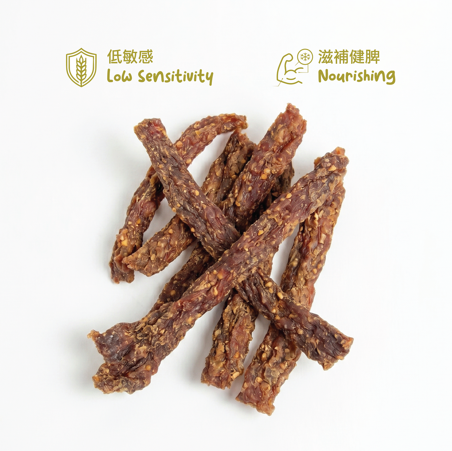 Yam and Goji Berry Duck Sticks